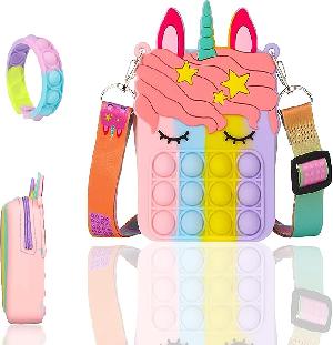 Bekijk leuke cadeautip : Push Pop Bubble It Portemonnee & Schoudertas